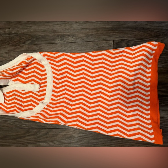 Mini robe zebra orange/blanc - Picture 2 of 2